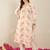 Cream women floral printed thread work floral kurta