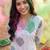 White women floral printed kurta