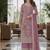 Purple color girlie butterfly net ceremonial salwar kameez for glamorous looks