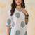 White women floral printed floral kurta