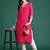 Magenta leheriya printed mirror work chiffon kurta
