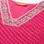 Magenta leheriya printed mirror work chiffon kurta