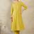 Olive women solid kurta with trouser