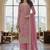 Pink color girlie butterfly net ceremonial salwar kameez for glamorous looks