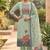 Green color banarasi cotton fabric ethnic partywear salwar kameez