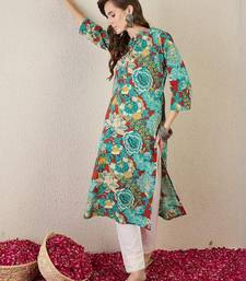 Multicolor women floral printed floral kurta