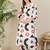 White geometric printed a-line pure cotton kurta with palazzo