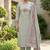 Grey color banarasi cotton fabric ethnic partywear salwar kameez
