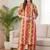 Multicolor women printed regular pure cotton kurta with trousers