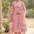 Pink color banarasi cotton fabric ethnic partywear salwar kameez