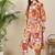 Yellow women floral printed regular pure cotton kurta with trousers