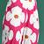 Pink floral printed pleated pure cotton kurta with trousers
