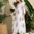 White women floral printed regular pure cotton kurta with trousers