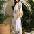 White women floral printed regular pure cotton kurta with trousers