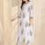 White women floral printed regular pure cotton kurta with trousers