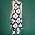 Black black and white floral printed pure cotton  kurta with trousers
