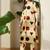 Beige women printed regular pure cotton kurta with trousers