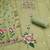 Green color banarasi cotton fabric designer ethnic partywear suit