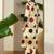 Beige women printed regular pure cotton kurta with trousers