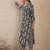 Black women ethnic motifs printed cotton kurta with trousers