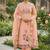 Peach color banarasi cotton fabric designer ethnic partywear suit