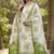 Off white color banarasi cotton fabric designer ethnic partywear suit