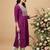 Purple women ethnic motifs embroidered sequinned kurta