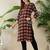 Black women ethnic motifs printed kurta