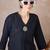 Black women regular liva kurta with trousers