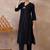 Black women regular liva kurta with trousers