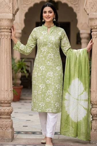 Green color designer printed ethnic partywear salwar kameez