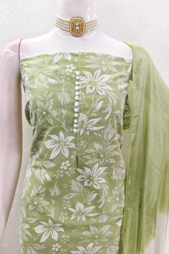 Green color designer printed ethnic partywear salwar kameez