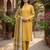 Yellow color wevon designer ethnic partywear salwar kameez