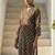 Grey women ethnic motifs printed sequinned kurta
