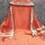 Orange color wevon designer ethnic partywear salwar kameez
