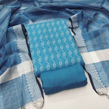 Blue color wevon designer ethnic partywear salwar kameez 3