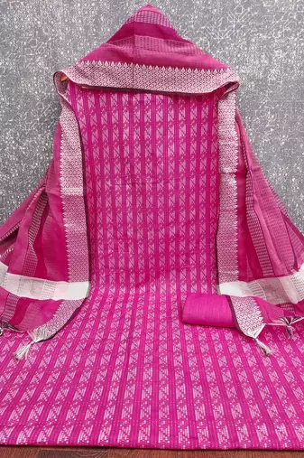 Pink color wevon designer ethnic partywear salwar kameez