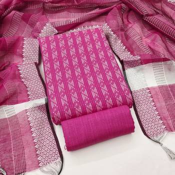 Pink color wevon designer ethnic partywear salwar kameez 3