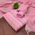 Pink color wevon designer ethnic partywear salwar kameez