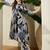 Black women floral printed regular pure cotton kurta with trousers