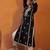 Black women ethnic motifs embroidered thread work kurta