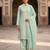 Sea green color wevon designer ethnic partywear salwar kameez