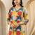 Multicolor women floral printed regular pure cotton kurta with trousers