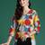 Multicolor women floral printed regular pure cotton kurta with trousers