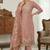 Pink color cotton linen simmer fabric smart and graceful salwar kameez