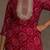 Pink women bandhani printed sequinned georgette straight kurta