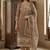 Brown color cotton linen simmer fabric smart and graceful salwar kameez