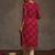 Pink women bandhani printed sequinned georgette straight kurta