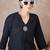 Black women regular liva kurta with trousers