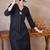 Black women regular liva kurta with trousers